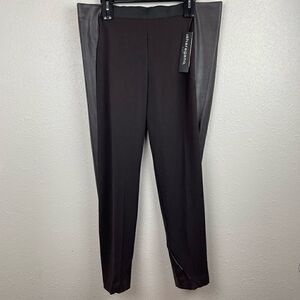 NWT Sharagano Brown and Black Pants Size 12